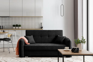 Sofa NORE Laine, juoda kaina ir informacija | Sofos | pigu.lt