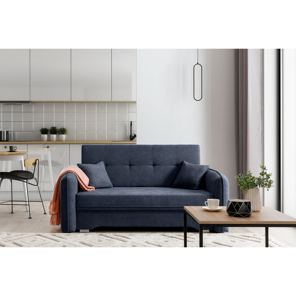 Sofa NORE Laine, mėlyna цена и информация | Sofos | pigu.lt