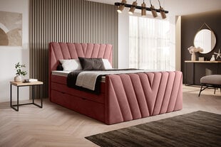 Кровать NORE Candice Lukso 24, 140x200 см, розовый цвет цена и информация | Кровати | pigu.lt