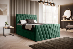 Кровать NORE Candice Lukso 35, 140x200 см, зеленый цвет цена и информация | Кровати | pigu.lt