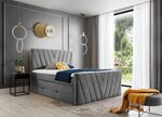 Кровать NORE Nube 04, 140x200 см, серый цвет