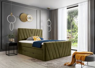Кровать NORE Candice Nube 33, 140x200 см, зеленый цвет цена и информация | Кровати | pigu.lt
