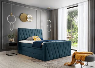 Кровать NORE Candice Nube 40, 140x200 см, синий цвет цена и информация | Кровати | pigu.lt