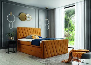 Кровать NORE Candice Nube 45, 140x200 см, желтый цвет цена и информация | Кровати | pigu.lt