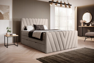 Кровать NORE Candice Sola 18, 140x200 см, бежевый цвет цена и информация | Кровати | pigu.lt