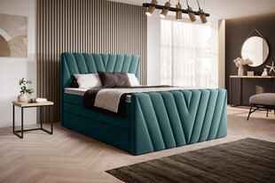 Кровать NORE Candice Velvetmat 38, 140x200 см, зеленый цвет цена и информация | Кровати | pigu.lt