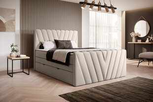Кровать NORE Candice Inari 22, 160x200 см, бежевого цвета цена и информация | Кровати | pigu.lt