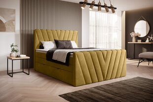 Кровать NORE Candice Loco 45, 160x200 см, желтый цвет цена и информация | Кровати | pigu.lt