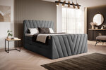 Кровать NORE Candice Loco 06, 180x200 см, серый цвет