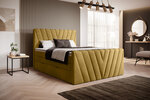 Кровать NORE Candice Loco 45, 180x200 см, желтый цвет