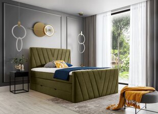 Кровать NORE Candice Nube 33, 180x200 см, зеленая цена и информация | Кровати | pigu.lt