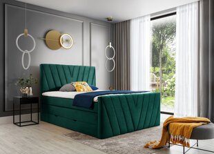 Кровать NORE Candice Nube 35, 180x200 см, зеленая цена и информация | Кровати | pigu.lt