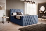 Кровать NORE Candice Gojo 40, 180x200 см, синий цвет