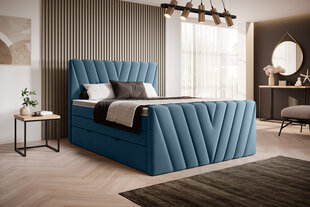 Кровать NORE Candice Savoi 38, 180x200 см, синего цвета цена и информация | Кровати | pigu.lt