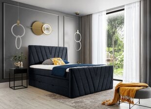 Кровать NORE Monolith 79, 180x200 см, синего цвета цена и информация | Кровати | pigu.lt