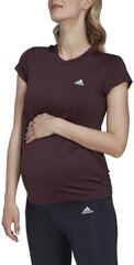 Marškinėliai moterims Adidas Maternity Tee Bordeaux HN3876, violetiniai kaina ir informacija | Sportinė apranga moterims | pigu.lt