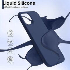 Чехол Liquid Silicone 1.5mm Samsung A546 A54 5G темно синий цена и информация | Чехлы для телефонов | pigu.lt