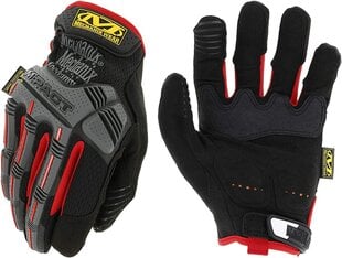 Перчатки Mechanix M-Pact® 52 чёрные/красные, XL цена и информация | Рабочие перчатки | pigu.lt