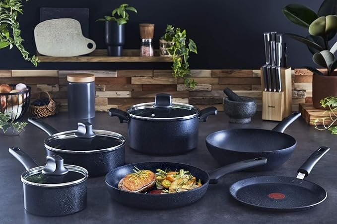 Tefal Black Stone keptuvė, 24cm kaina ir informacija | Keptuvės | pigu.lt