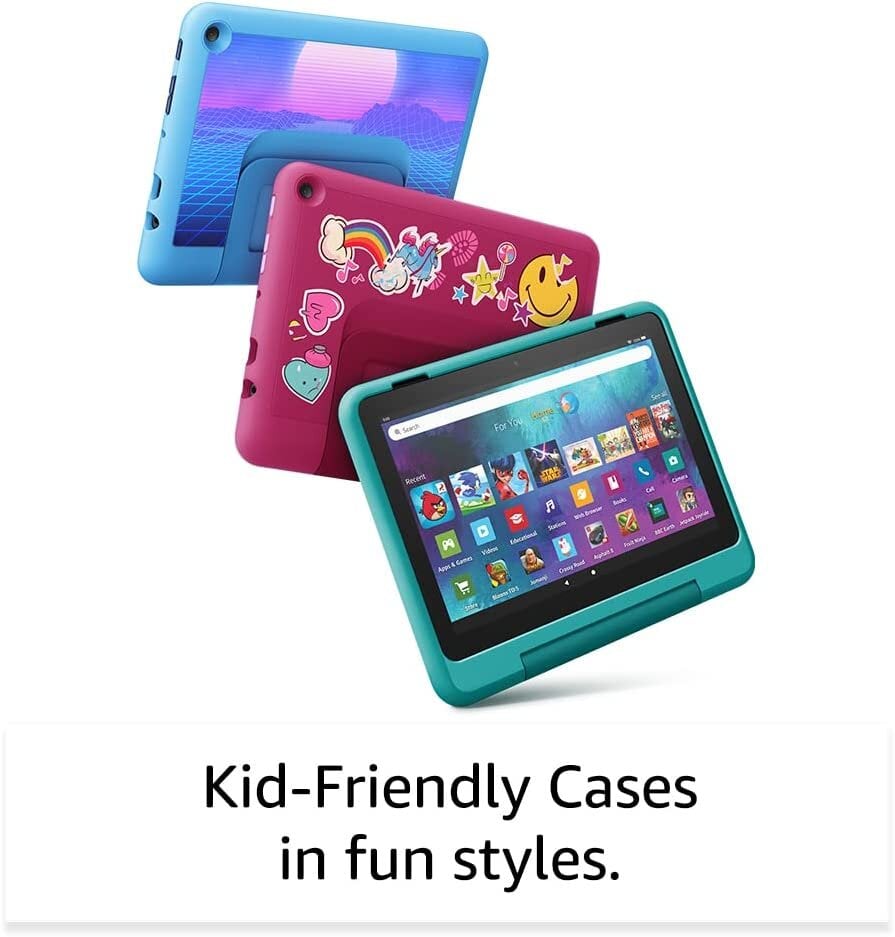 Amazon Fire HD 8 32GB Kids Pro 2022, Rainbow Universe kaina ir informacija | Planšetiniai kompiuteriai | pigu.lt