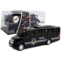 Policijos autobusas Lean Toys, Juodas kaina ir informacija | Žaislai berniukams | pigu.lt
