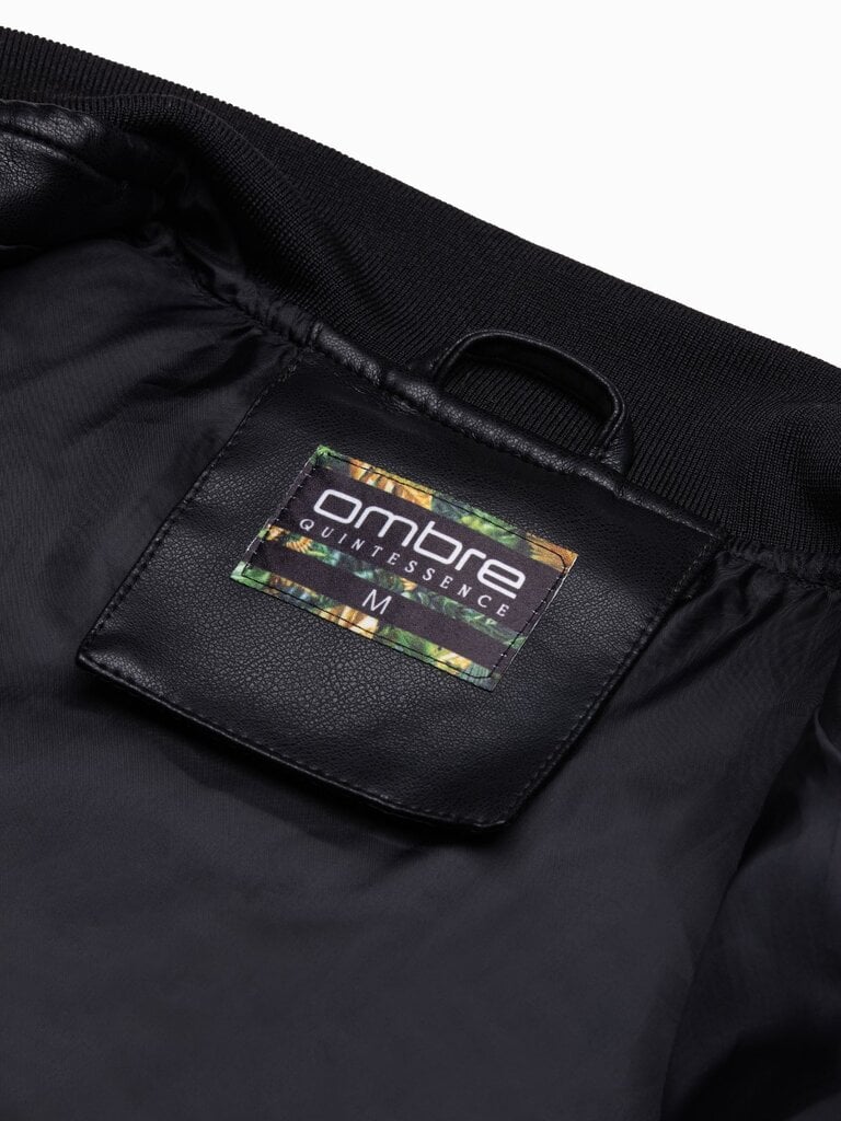 Striukė vyrams Ombre Clothing C602, juoda цена и информация | Vyriškos striukės | pigu.lt