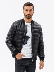 Куртка-бомбер демисезонная, черная, C602 119944-7 цена и информация | Мужские куртки | pigu.lt