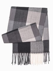 Шарф A408, темно-серый/белый, 23383-UNIW цена и информация | Мужские шарфы, шапки, перчатки | pigu.lt