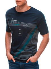Marškinėliai vyrams Edoti S1665, tamsiai mėlyni kaina ir informacija | Vyriški marškinėliai | pigu.lt