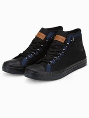 Laisvalaikio batai vyrams Ombre Clothing T375, juodi kaina ir informacija | Vyriški batai | pigu.lt