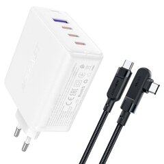 Wall charger Acefast  A37 PD100W GAN, 4x USB, 100 Вт (white) цена и информация | Зарядные устройства для телефонов | pigu.lt