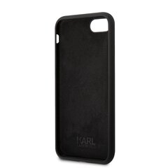 Karl Lagerfeld Liquid Silicone Ikonik NFT iPhone 7|8|SE2020|SE2022 Black kaina ir informacija | Telefono dėklai | pigu.lt