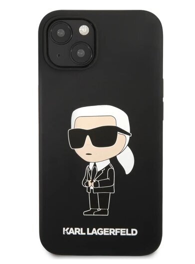 Dėkls Karl Lagerfeld skirtas iPhone 13, juoda kaina ir informacija | Telefono dėklai | pigu.lt