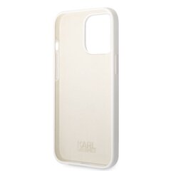 Karl Lagerfeld Liquid Silicone Ikonik NFT iPhone 13 Pro White kaina ir informacija | Telefono dėklai | pigu.lt