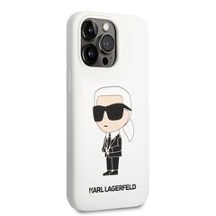 Karl Lagerfeld Liquid Silicone Ikonik NFT Case for iPhone 13 Pro White цена и информация | Чехлы для телефонов | pigu.lt