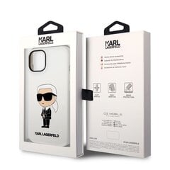 Karl Lagerfeld Liquid Silicone Ikonik NFT iPhone 14 White kaina ir informacija | Telefono dėklai | pigu.lt
