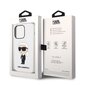 Karl Lagerfeld Liquid Silicone Ikonik NFT iPhone 14 Pro White kaina ir informacija | Telefono dėklai | pigu.lt