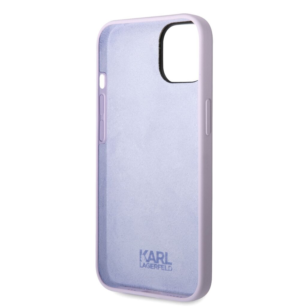 Karl Lagerfeld Liquid Silicone Ikonik NFT iPhone 14 Purple kaina ir informacija | Telefono dėklai | pigu.lt