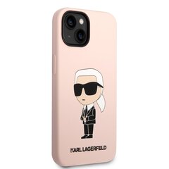 Karl Lagerfeld Liquid Silicone Ikonik NFT Case for iPhone 13 Pink цена и информация | Чехлы для телефонов | pigu.lt