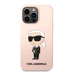 Karl Lagerfeld Liquid Silicone Ikonik NFT Case for iPhone 13 Pro Pink цена и информация | Чехлы для телефонов | pigu.lt