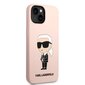 Karl Lagerfeld Liquid Silicone Ikonik NFT iPhone 14 Plus Pink kaina ir informacija | Telefono dėklai | pigu.lt