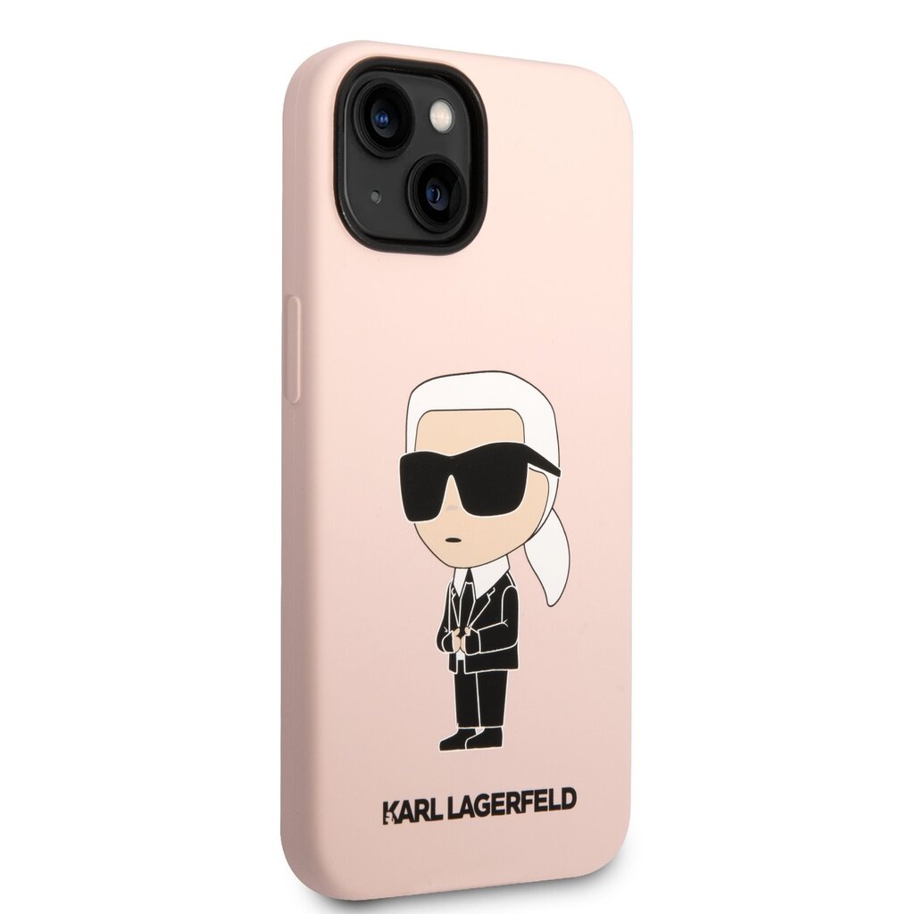 Karl Lagerfeld Liquid Silicone Ikonik NFT Case for iPhone 14 Plus Pink цена  | pigu.lt