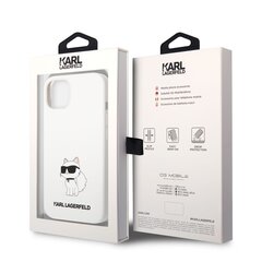 Karl Lagerfeld Liquid Silicone Choupette NFT iPhone 13 White kaina ir informacija | Telefono dėklai | pigu.lt