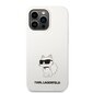 Karl Lagerfeld Liquid Silicone Choupette NFT iPhone 13 Pro White kaina ir informacija | Telefono dėklai | pigu.lt