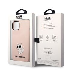 Karl Lagerfeld Liquid Silicone Choupette NFT iPhone 14 Pink kaina ir informacija | Telefono dėklai | pigu.lt