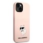 Karl Lagerfeld Liquid Silicone Choupette NFT iPhone 14 Plus Pink kaina ir informacija | Telefono dėklai | pigu.lt