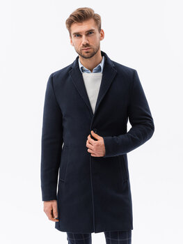Пальто демисезонное, темно-синее, C536 119992-7 цена и информация | Мужские пальто | pigu.lt