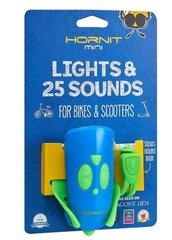 Велосипедный звуковой сигнал Hornit Mini Green-Blue  цена и информация | Велосипедные фонари, отражатели | pigu.lt