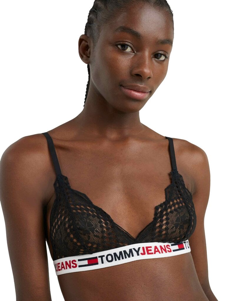 Liemenėlė moterims Tommy Hilfiger Jeans, juoda kaina ir informacija | Liemenėlės | pigu.lt