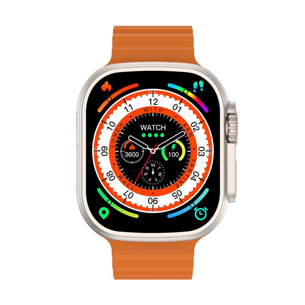 Microwear W68 Ultra Orange kaina ir informacija | Išmanieji laikrodžiai (smartwatch) | pigu.lt